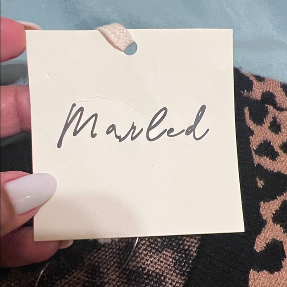 Marled Animal Print Tank Top - Black and Brown - Picture 2 of 11